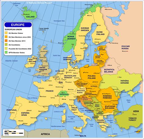 map  europe member states   eu nations  project