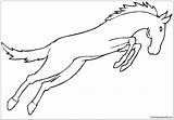 Horse Pages Coloring Printable Jumps Color Online sketch template