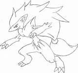 Zoroark sketch template