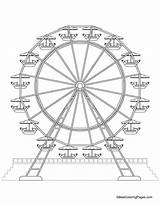 Wheel Ferris Coloring Pages Kids Printable Park Drawing Wheels Color Medicine Sheets арт Crafts Print колеса Getcolorings необычный Theme Carnival sketch template