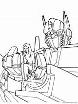 Pages Coloring Optimus Prime Coloring4free Grimlock Girl sketch template