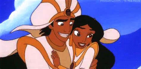 aladdin and the king of thieves kiss find and share on giphy