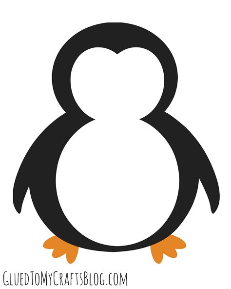 penguin outline printable