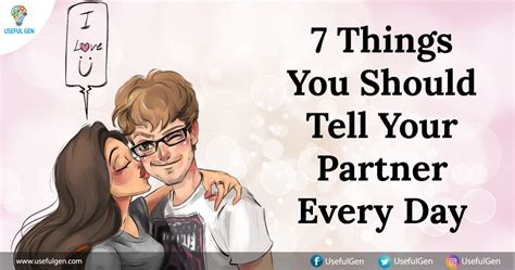 7 things you should tell your partner every day partners words