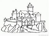 Castles Color Coloring Pages Popular Coloringhome sketch template
