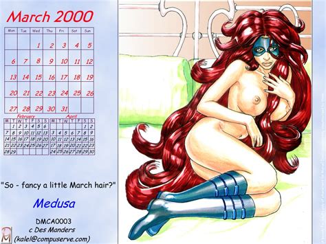 medusa sexy calendar medusa porn and pinups superheroes pictures pictures sorted by most