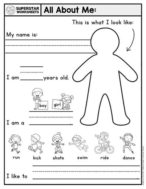 kindergarten writing worksheets superstar worksheets