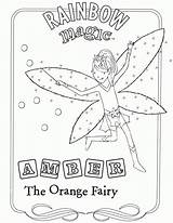 Coloring Pages Rainbow Magic Fairy Colouring Printable Color Cartoons Print Popular Getcolorings sketch template