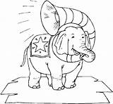 Circo Elefantes Pueda Utililidad Deseo Aporta Te sketch template