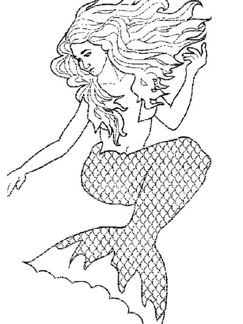 mermaid coloring pages  adults coloring pages