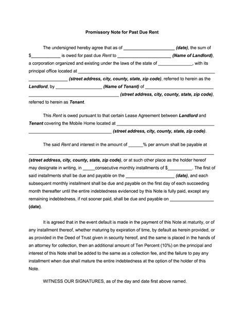 due rent payment plan agreement template form fill   sign