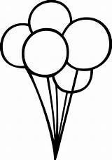 Outline Balloon Clipart Clip Library sketch template