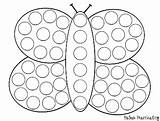 Dot Printables Do Coloring Pages Pre Printable Butterfly Preschool Marker Spring Worksheets Kids Bingo Rainbow Painting Dots Drawing Worksheet Print sketch template