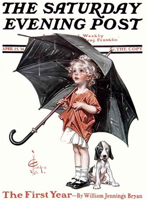 April Showers By J C Leyendecker The Saturday Evening Post