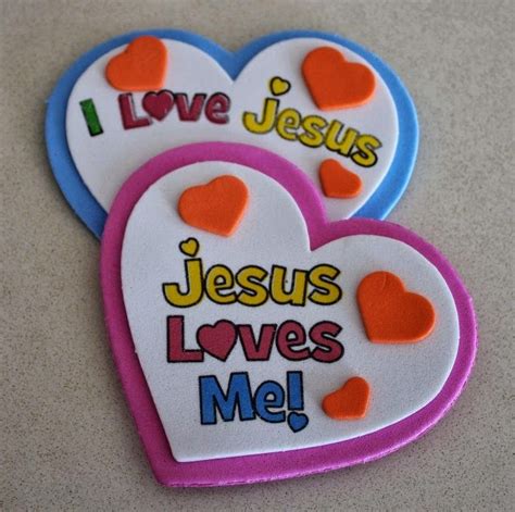petersham bible book tract depot jesus loves  heart magnet craft