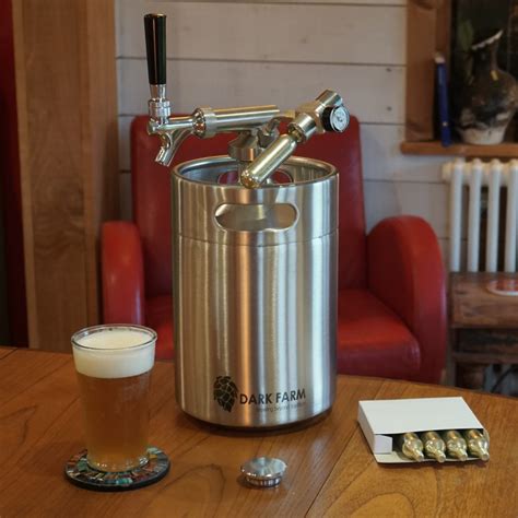 home brew draught beer system  mini keg  dispenser dark farm