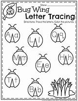 Preschool Tracing Insects sketch template