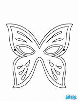 Butterfly Mask Color Coloring Hellokids Print Masks sketch template