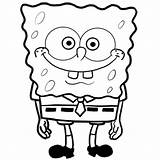 Spongebob Coloring Pages Drawing Easy sketch template