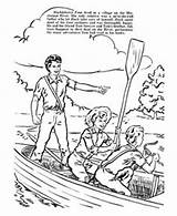 Coloring Finn Huckleberry Pages Tom Sawyer Gulliver Book Stories English Kids Huck Colouring Travels Fishing Toms Twain Sheets Teaching Mark sketch template