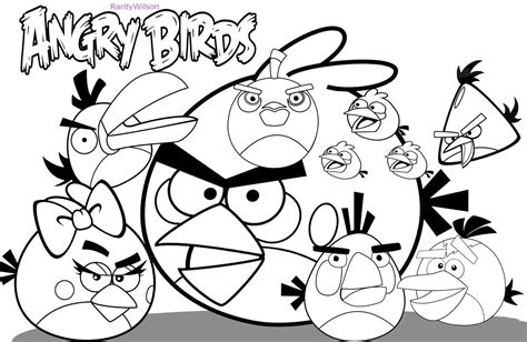 angry birds coloring pages team colors