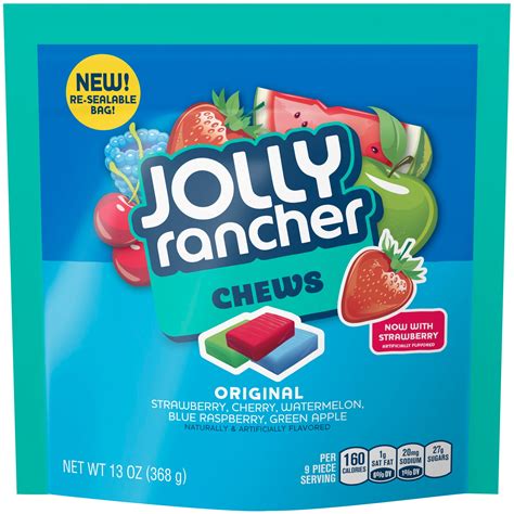 jolly rancher chews original flavor assortment candy  oz bag