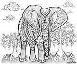 Colorare Disegni Adultos Adulti Elephants Erwachsene Gratuit Coloriages Adulte Elefanti Coloring Elefante éléphant Elefanten Bambini Panda Uccelli Justcolor Elefantes Malbuch sketch template