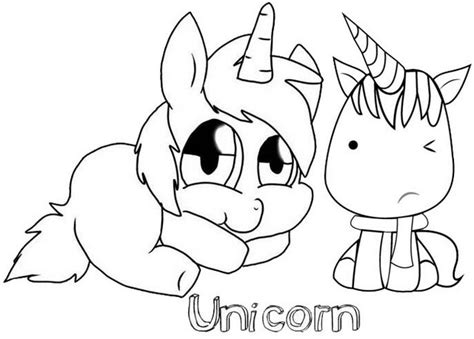 fun  cute baby unicorn coloring page