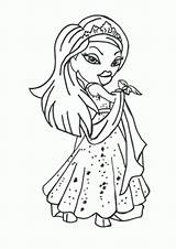 Coloring Pages Dress Wedding Library Clipart Bratz Prom Barbie sketch template