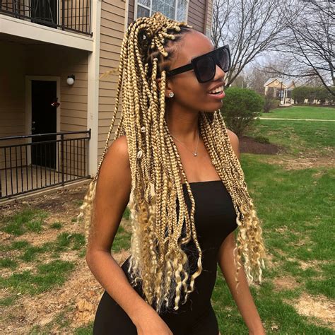 12 Examples Of Box Braids With Loose Hair Youll Love Beautywaymag