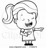 Laughing Girl Coloring Template Pages sketch template