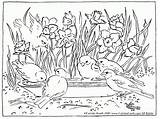 Coloring Pages Nature Around House Scene Popular Sheets sketch template