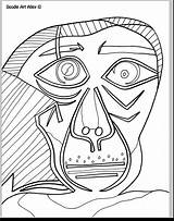Picasso Coloring Pages Pablo Cubism Printable Getdrawings Getcolorings Kids Print Colorings Color sketch template