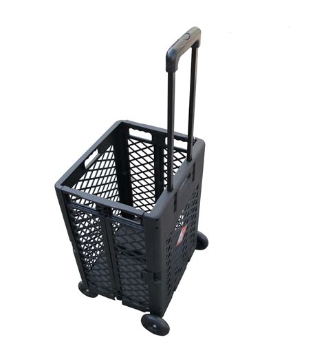 extra capacity plastic folding shopping cart fcc