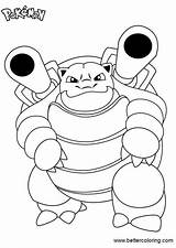 Blastoise Coloring Pokemon Pages Printable Kids sketch template