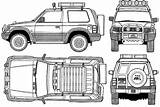 Pajero 1998 Blueprints Swb Pswb Bild Evolution Zeichnung Rechten Maustaste Outlines Autoautomobiles sketch template