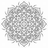 Mandala Bloemen Coloriage Circular Floreale Colorare Circulaire Petal Vecteur Circolare Cirkelvormige Vectoriel sketch template