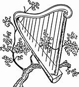 Harp Music Clipart Coloring Branch Clip Instruments Tree Pages Vector Irish Tattoo Line Classical Svg Gold Clipartpanda Illustration Clipartbest Use sketch template