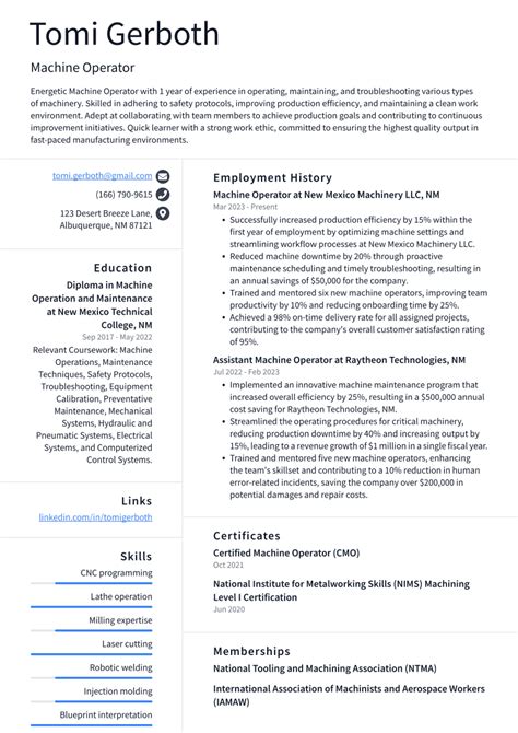 machine operator cover letter examples  templates