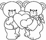 Coloring Valentine Bear Teddy Printable Heart Pages Valentines Preschool Size Hibernation Pdf Clipart Color Bears Getcolorings Boys Print April Getdrawings sketch template