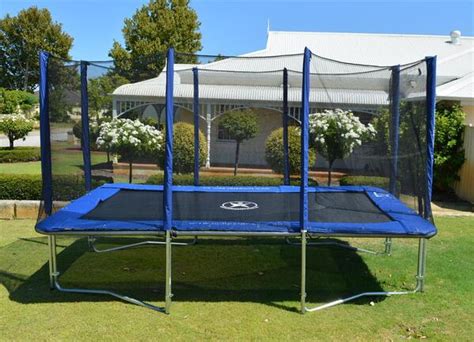 xft rectangle trampoline  enclosure gymnastic trampolines