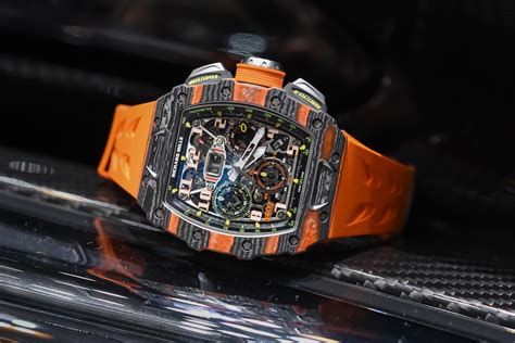 hands  richard mille rm   mclaren automatic flyback chronograph   specs price