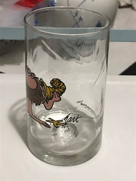 vintage arbys bc ice age collectors series glass cup 1981