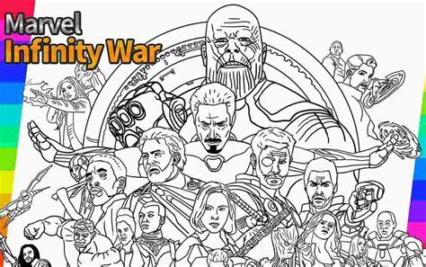characters   avengers infinity war  marvel studio coloring