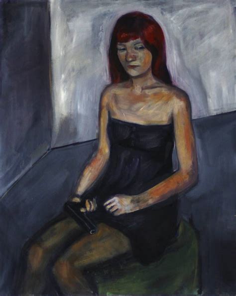 Redhead Eva Painting By Maros Kontros Saatchi Art