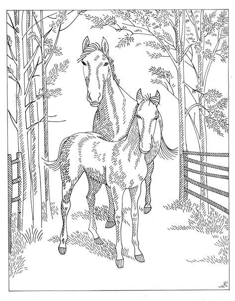 horse coloring pages horse coloring farm animal coloring pages