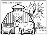 Coloring Farm Pages Printable Animal House Animals Barnyard Print Ffa Ranch Scenes Drawing Farms Kids Cow Agriculture Color Colouring Sheets sketch template