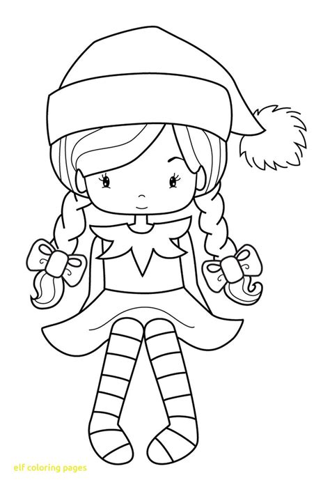 fresh printable coloring pages christmas elf