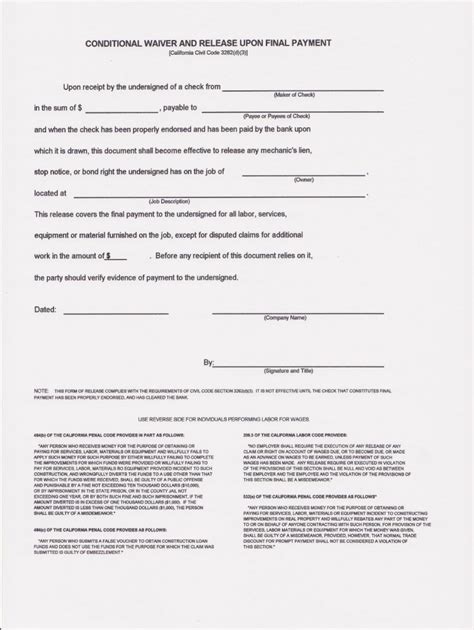 lien waiver form nj fill  sign printable template