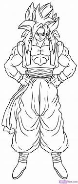 Gogeta Sayen Hooligans Saiyan sketch template